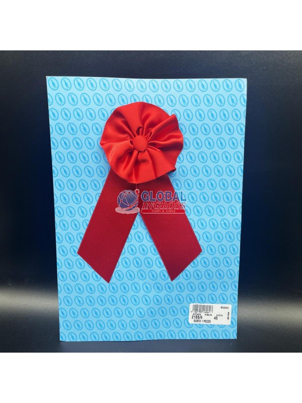 COCCARDA SCUOLA RASO ROSSO