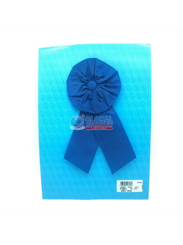 COCCARDA SCUOLA NYLON BLU