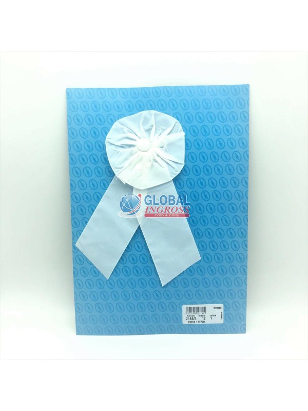 COCCARDA SCUOLA NYLON BIANCO
