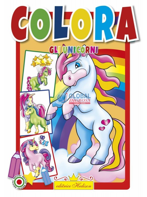 LIBRO COLORA GLI UNICORNI.
