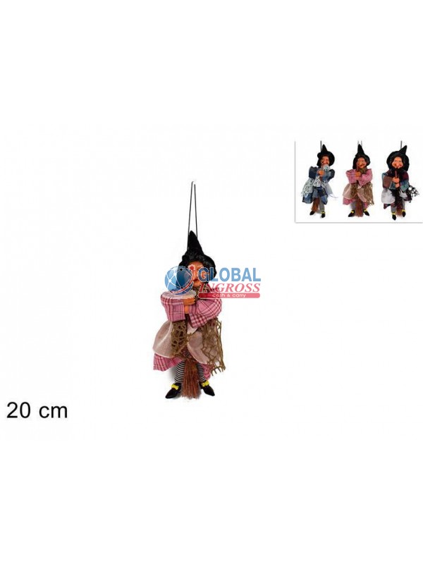 BEFANA CON SCOPA 20cm