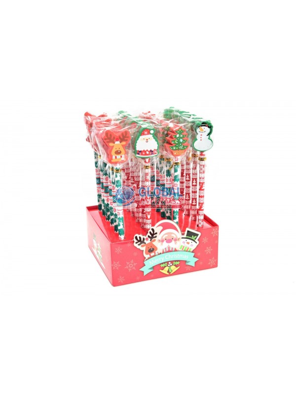 MATITA NATALE C/GOMMA