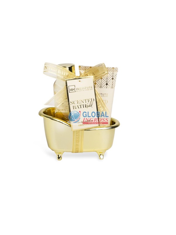 SET SCENTED BATHTUB 2pzMINI GOLD