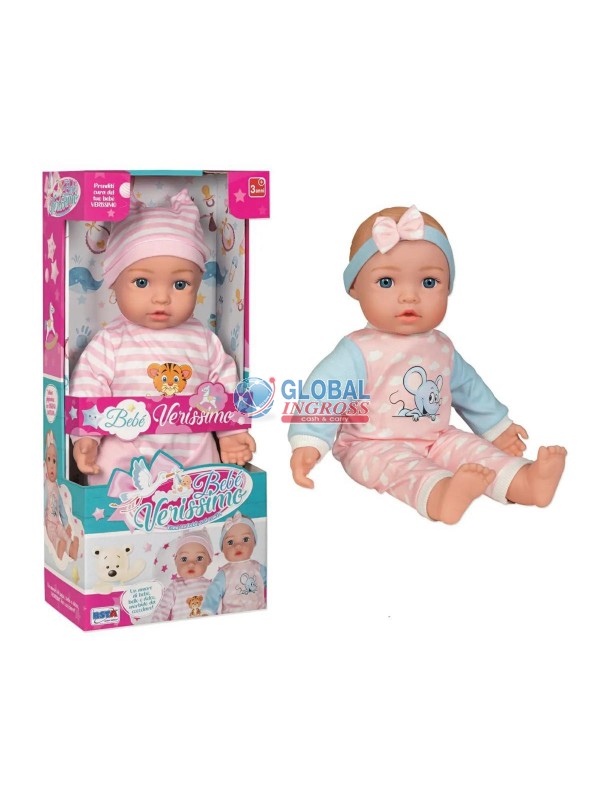 BAMBOLA 40cm C/2 VESTITI