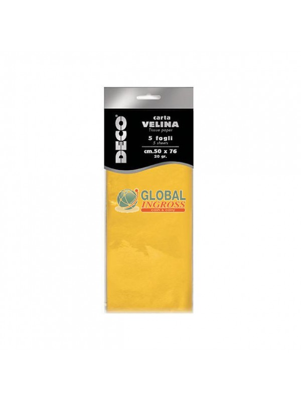 CARTA VELINA 5ff GIALLO50x76