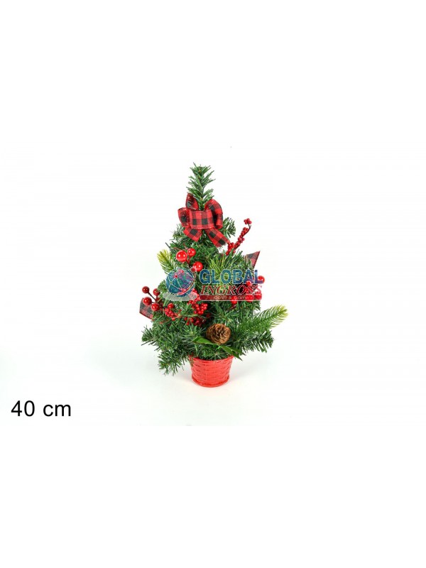 ALBERO 40cm C/FIOCCO SCOZZESE