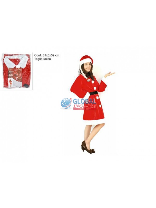 VESTITO BABBO NAT.DONNA