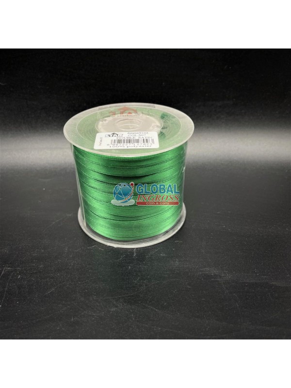NASTRO RASO 6mm VERDE 1mt.