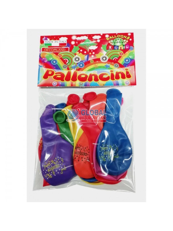 PALLONCINI TANTI AUGURIASS. 12pz