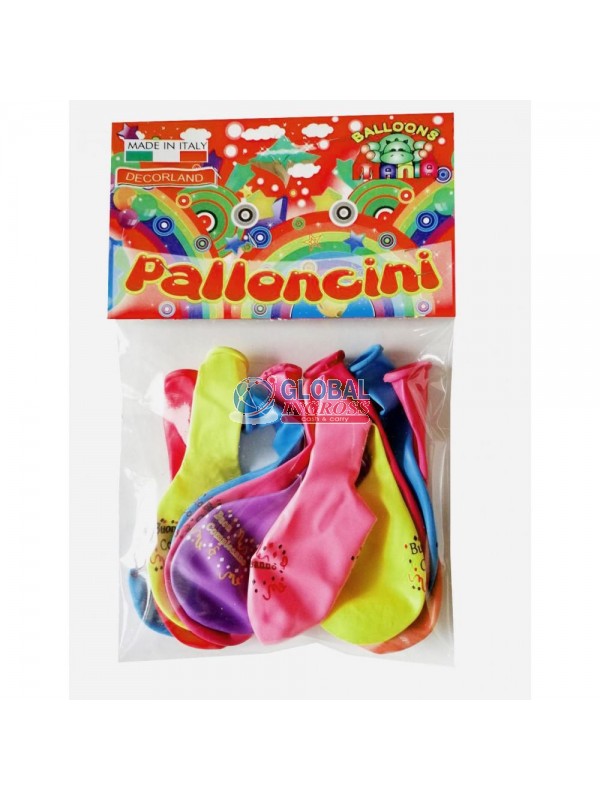 PALLONCINI BUON COMPLEANNO 12pz