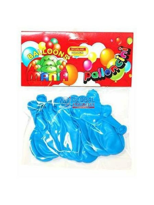 PALLONCINI MONOCOLORE CELESTE 18pz