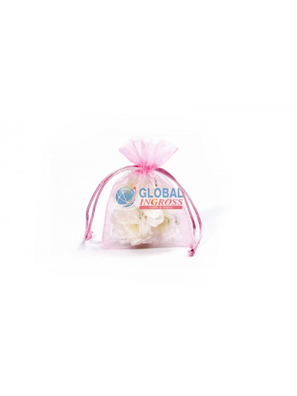 SACCHETTO 7,5x10 ROSA ORGANZA