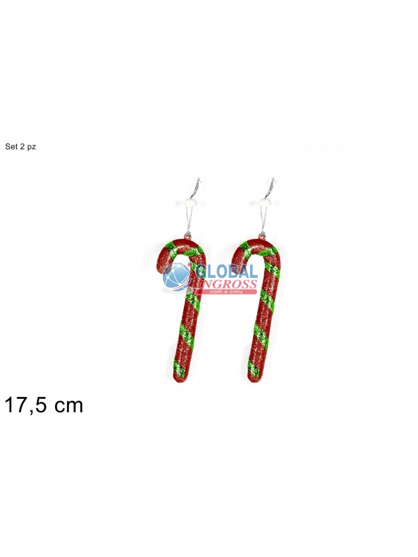 APPENDINI 2 BASTONCINI ROSSO/VERDE 17cm