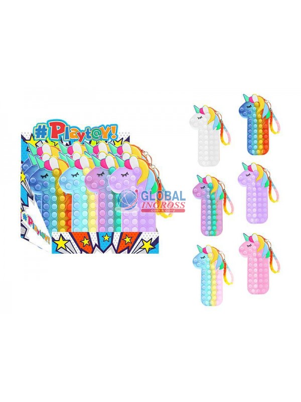 BAULETTO SILICONE POP IT UNICORNO