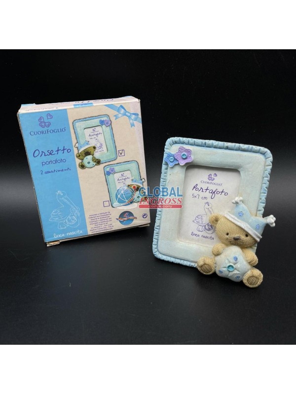 ORSETTO BABY CELESTE PORTAFOTO