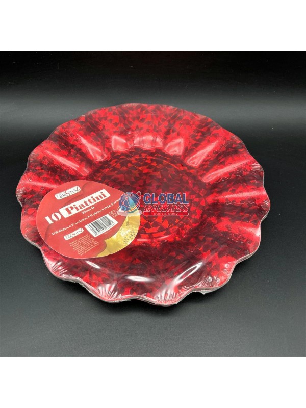 PIATTINI ONDA 10PZ 21cm