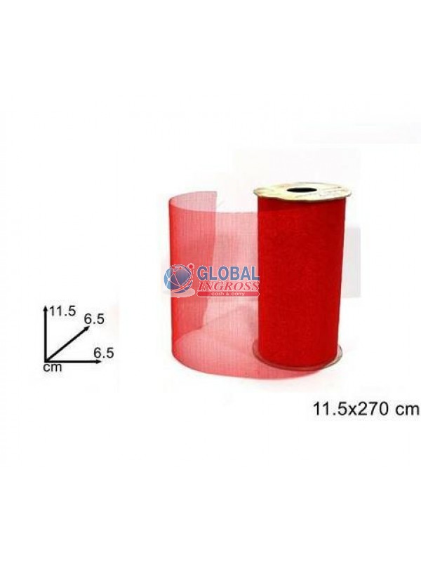ROTOLO ORGANZA 11,5x270cm ROSSO
