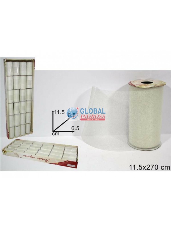 ROTOLO ORGANZA 11,5x270BIANCO