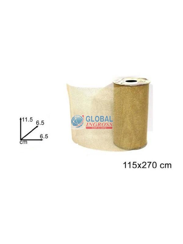 ROTOLO ORGANZA ORO LAMINATA