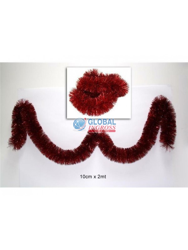 FILO ADDOBBO ROSSO 10cmx2mt