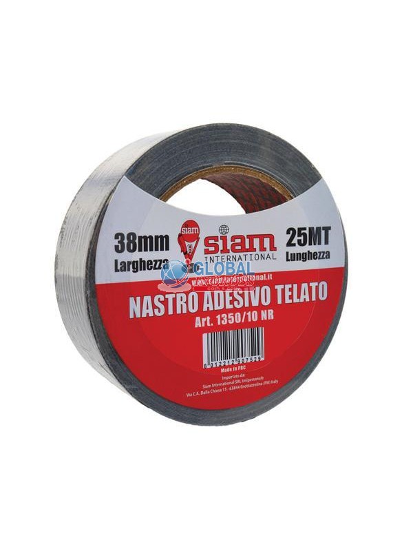 NASTRO TELATO NERO 38x25mt