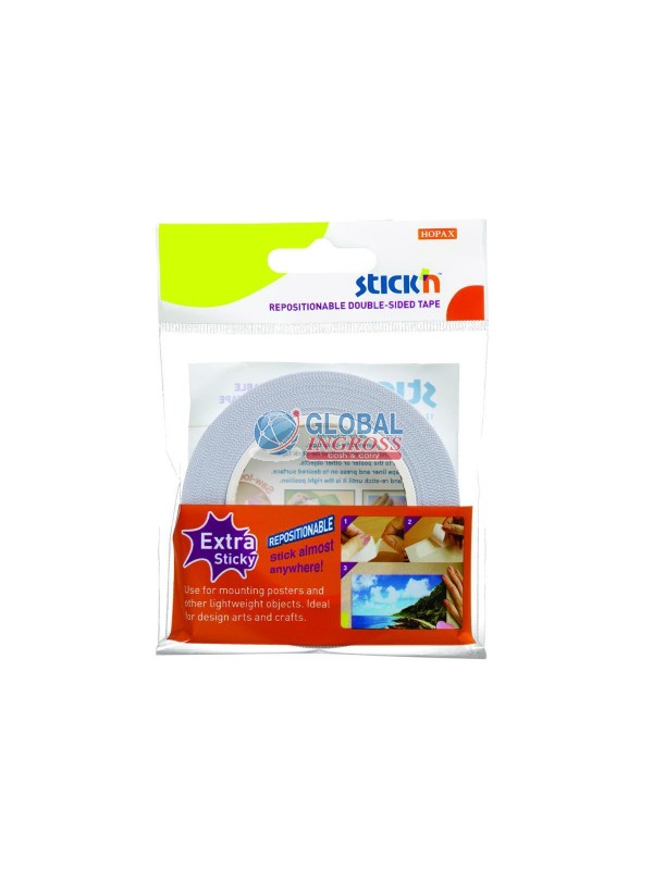NASTRO BIADESIVO RIMOVIBILE 12mm x12mt