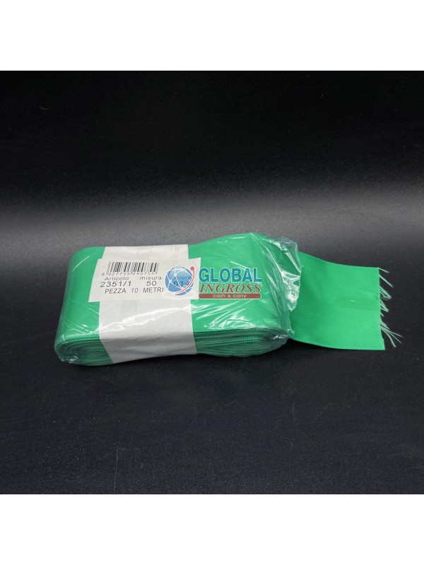 PEZZA RASO VERDE 50mm 10mt
