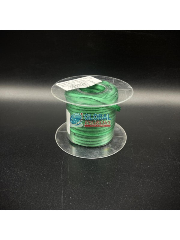 NASTRO RASO 3mm VERDE 1mt