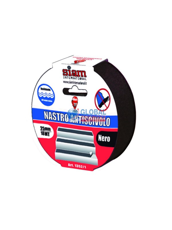 NASTRO ANTISCIVOLO NEROmm25x18mt