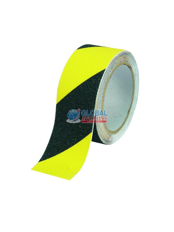 NASTRO ANTISCIVOLO GIALLO NERO mm50x18mt