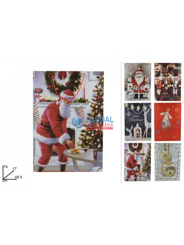 SHOPPER NATALE JUMBO 74x50x18