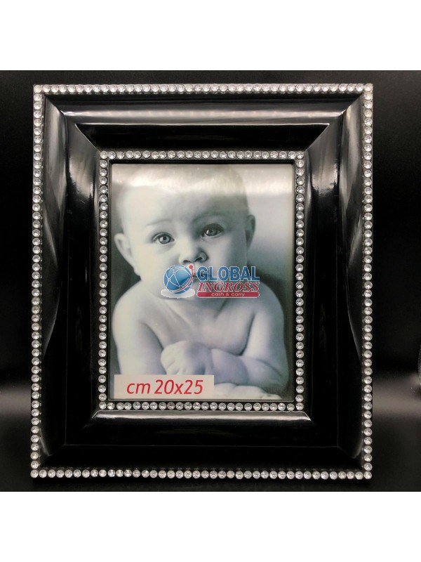 CORNICE NERA C/STRASS 20x25