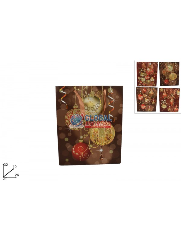 SHOPPER NATALE PALLINE 32x26