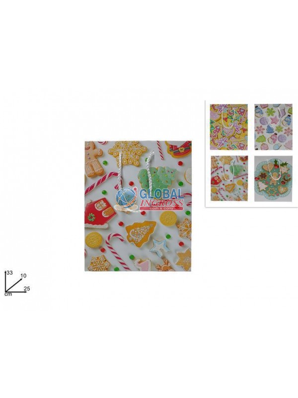 SHOPPER NATALE 33x25 CAKE DESIGN