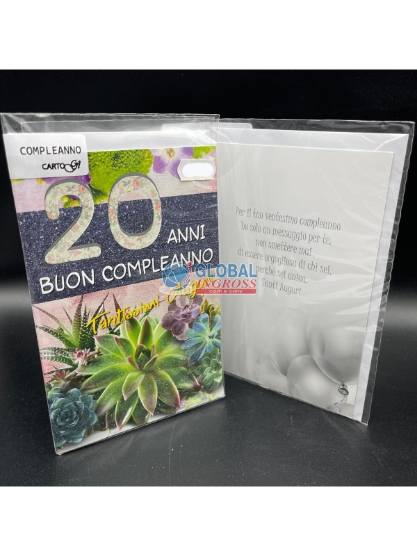 BIGLIETTO 20 ANNI FIORATI