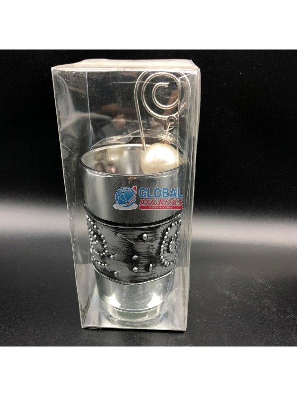 BICCHIERINO C/PENDENTE GRECA SILVER