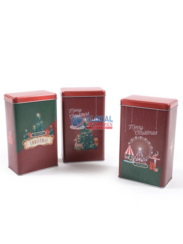 SCATOLA NATALE LATTA 16x9x6 CHRISTMAS CAROL
