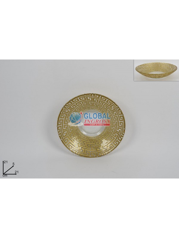 CENTROTAVOLA 21cm C/GRECA ORO