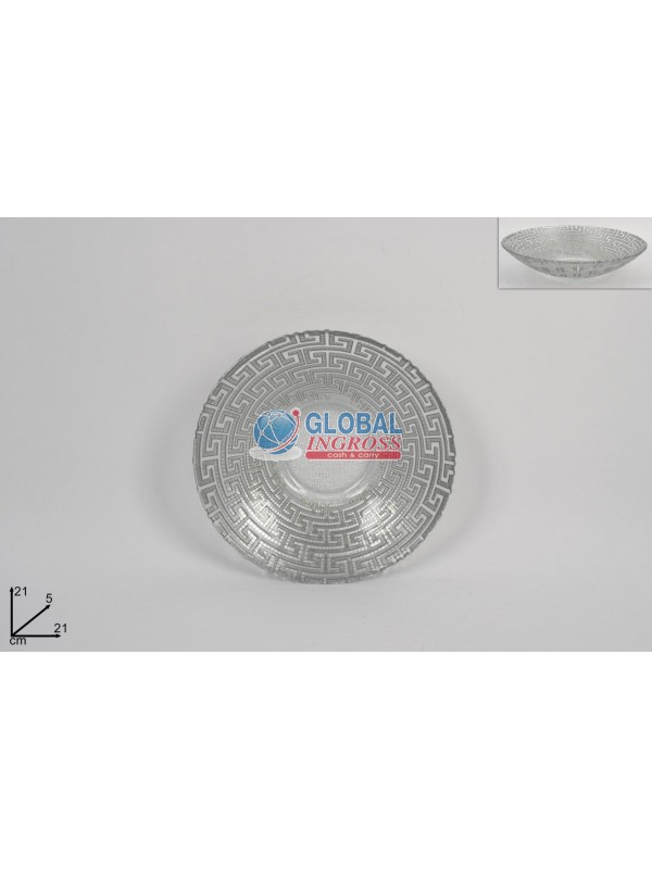 CENTROTAVOLA 21cm C/GRECA SILVER