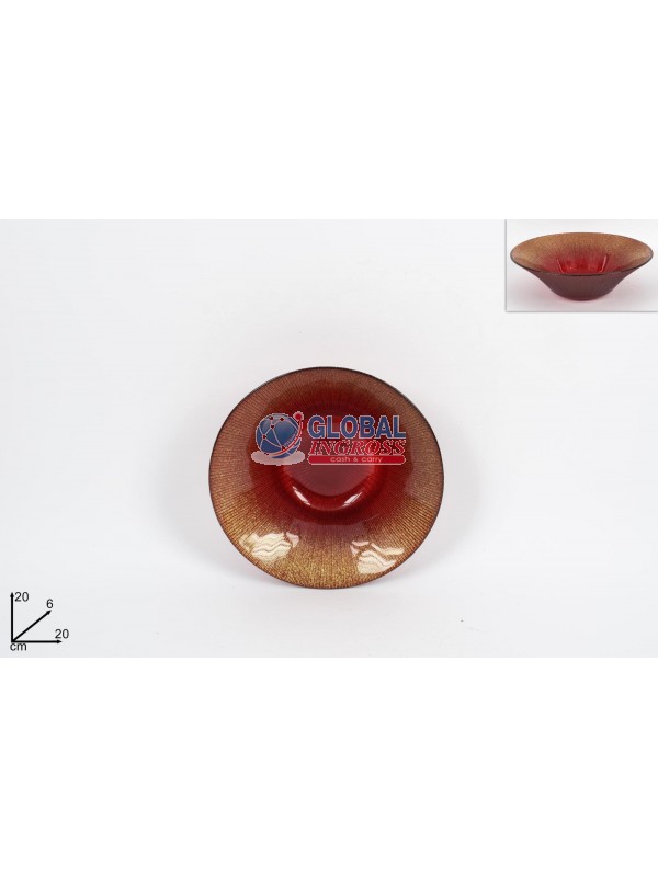 CENTROTAVOLA 20cm ROSSOGLITTER ORO