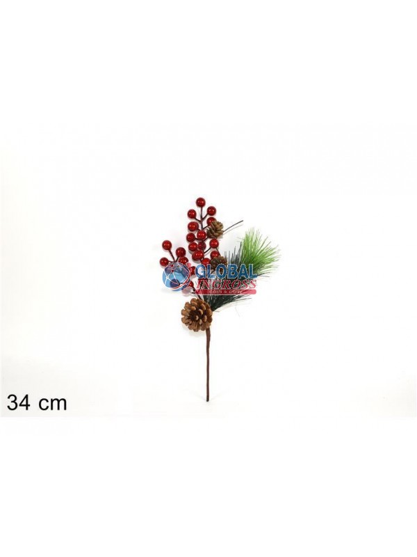 RAMETTO BACCHE C/PIGNA 34cm
