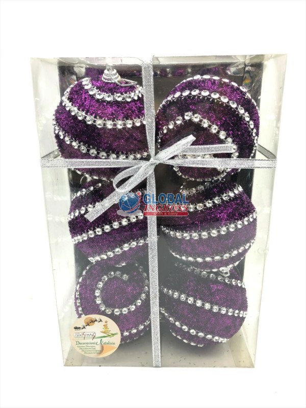 PALLA 6PZ BORDATE VIOLA