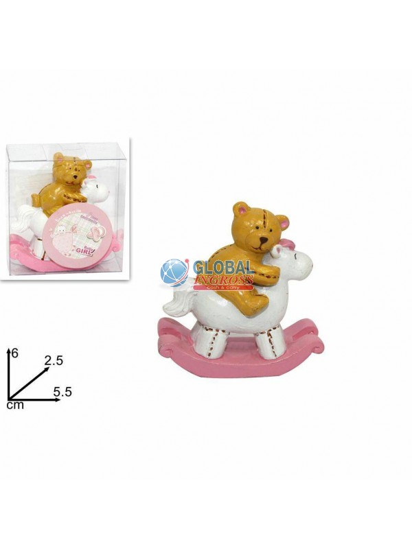 ORSETTO C/CAVALLUCCIO ROSA