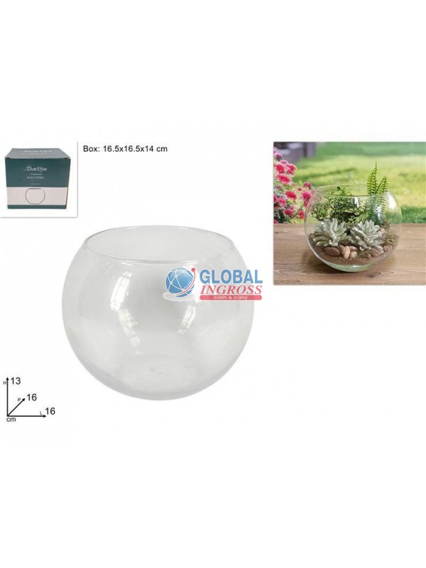 VASO PALLA VETRO 16cm