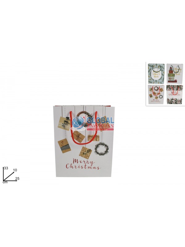 SHOPPER NATALE MERRY CHRISTMAS 25x33