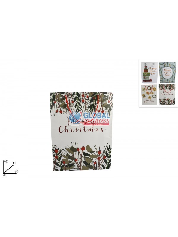 SHOPPER NATALE MERRY CHRISTMAS 42x33