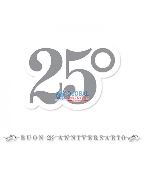 KIT SCRITTA MAXI 25'ANNIVERSARIO 6mt