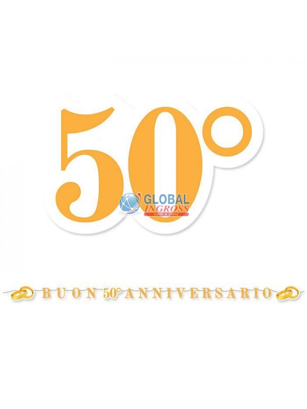 KIT SCRITTA MAXI 50'ANNIVERSARIO 6mt