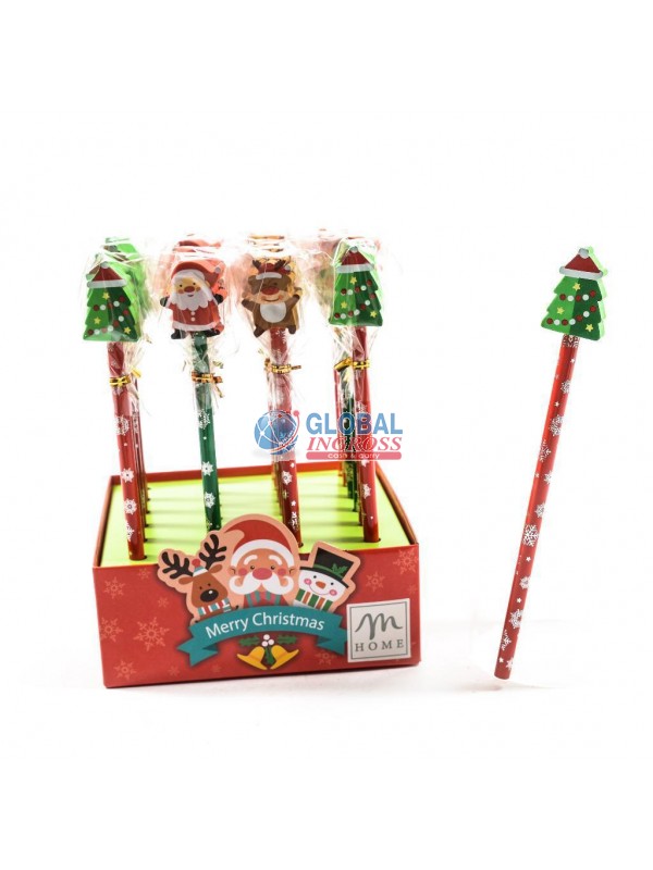 MATITA NATALE C/GOMMA