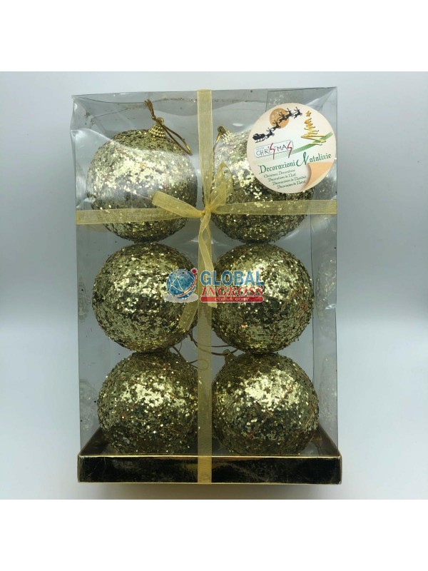 BOX 6 PALLE 9cm RETE ORO  .m